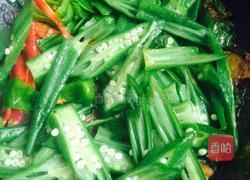 秋葵炒肉的做法图解5
