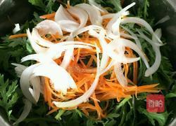 老醋茼蒿的做法图解6