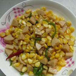 玉米炒火腿肠的做法[图]