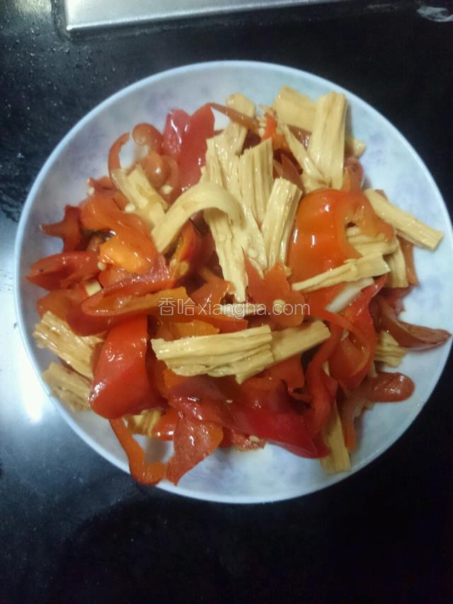 腐竹炒辣椒