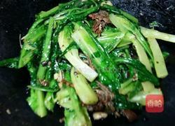 豆豉鲮鱼炒油麦菜的做法图解4