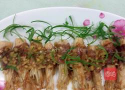 香煎肉卷金针菇的做法图解6