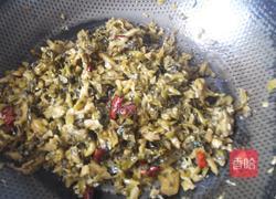 雪菜炒毛豆的做法图解4