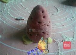 草莓豆沙包的做法图解11