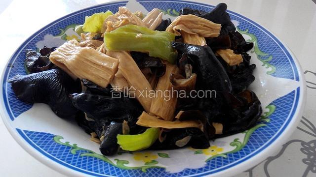 腐竹炒木耳