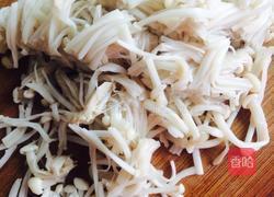 凉拌金针菇菠菜的做法图解3