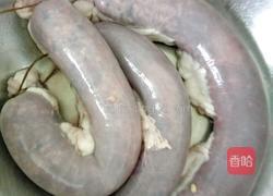 独家制作鸭血肠的做法图解4