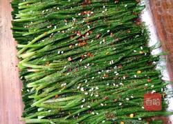 微波炉烤韭菜的做法图解5