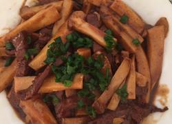 杏鲍菇炒土猪肉