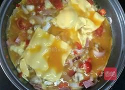 芝士蘑菇番茄烘蛋的做法图解3