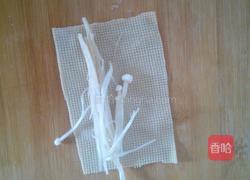 豆皮卷金针菇的做法图解3