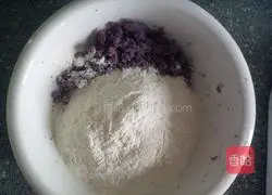 Illustration of how to make purple sweet potato buns 3