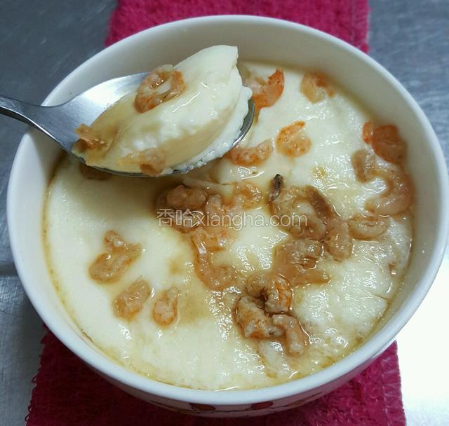 虾仁蒸水蛋