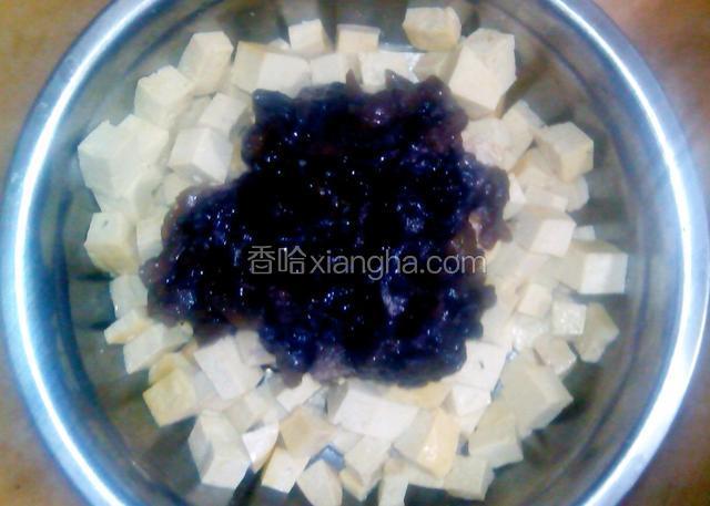 凉拌果酱豆腐