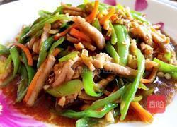 青椒炒肉丝的做法图解10