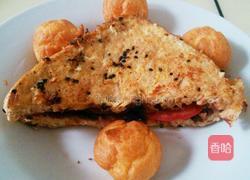 鸡蛋芝麻巧克力酱三明治的做法图解8