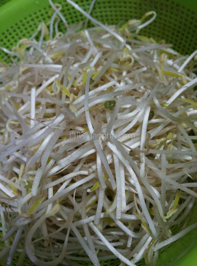 配菜，放豆芽增加口感