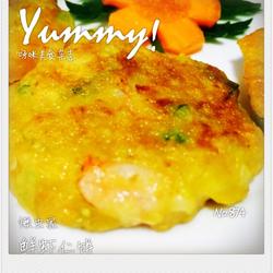 鲜虾仁饼的做法[图]