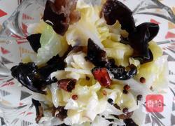 凉拌木耳圆白菜的做法图解8