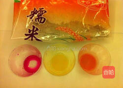 巧克力馅彩色汤圆的做法图解1