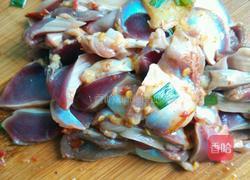 鸡肫炒豆米的做法图解3