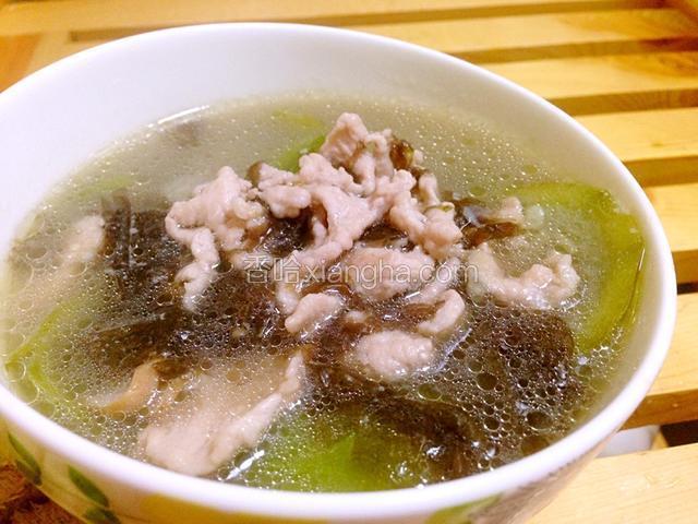 紫菜丝瓜瘦身汤