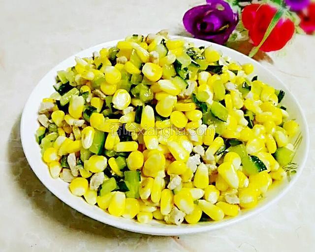 玉米猪肉炒青瓜