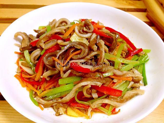 家常炒肚丝