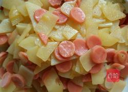 土豆炒火腿的做法图解4