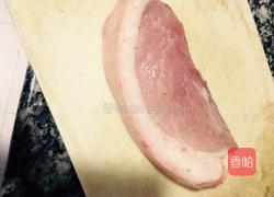 猪肉爆杏鲍菇的做法图解1