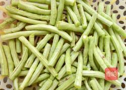 肉丝青椒豇豆的做法图解2
