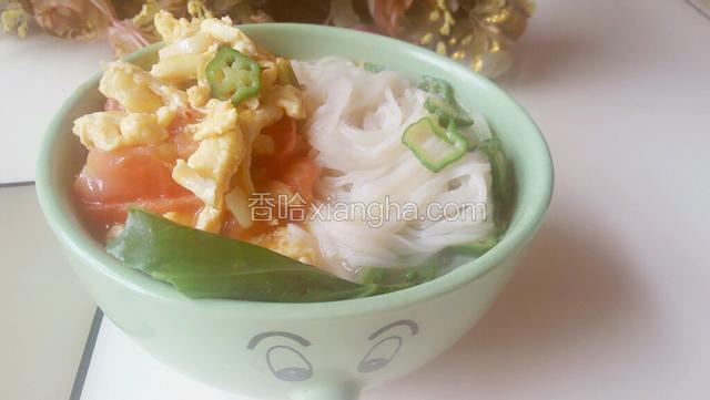 西红柿鸡蛋手工挂面