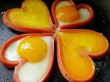 心形火腿煎鸡蛋的做法[图]