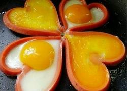 心形火腿煎鸡蛋