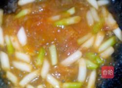 番茄酱烧丝瓜的做法图解5