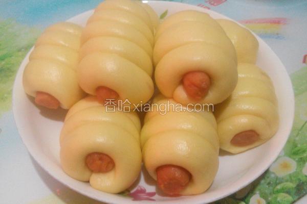 南瓜火腿肠花卷