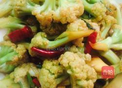 干煸花菜的做法图解6