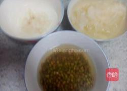 银耳百合绿豆浆的做法图解1