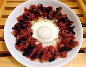 豆豉香肠蒸蛋[图]