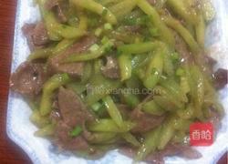 黄瓜炒猪肝的做法图解5