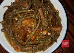 红烧肉炖干豆角的做法图解10