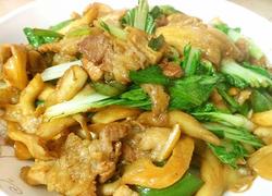 平菇肉片小炒