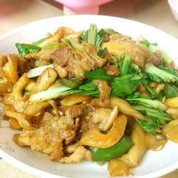 平菇肉片小炒的做法[图]