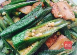 秋葵小炒肉的做法图解7