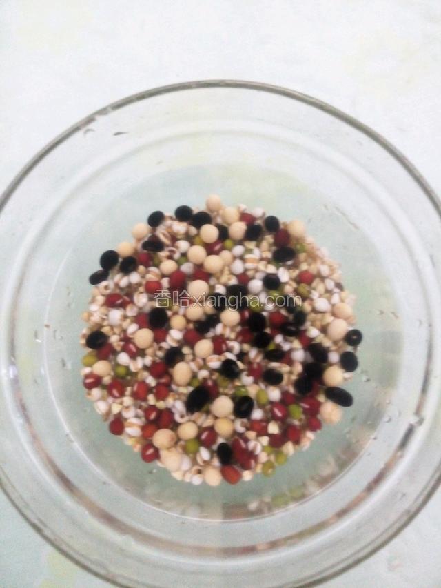 将全部食材放在一起枸杞子除外，用清水将食材洗干净再用清水浸泡两小时～