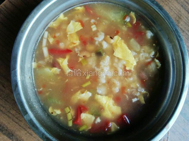 西红柿鸡蛋茄子疙瘩汤
