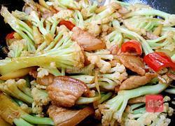 煸炒有机花菜的做法图解8