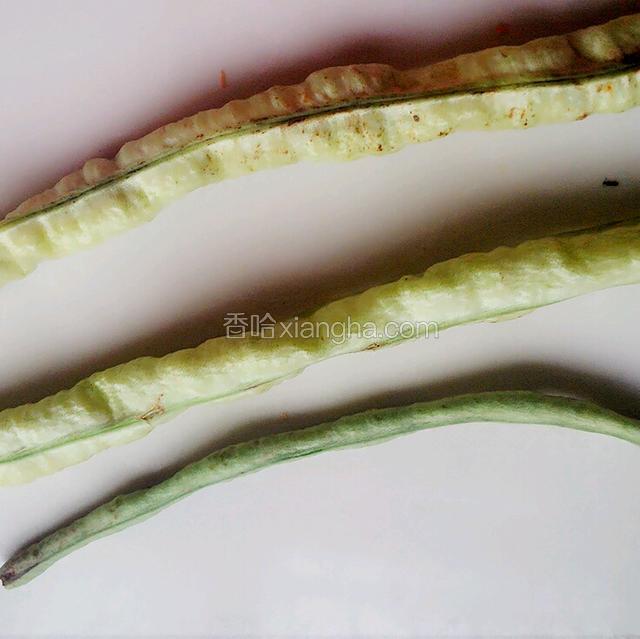 老豆角和嫩豆角的比较