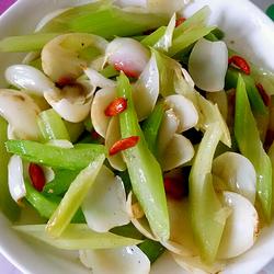 百荷炒芹菜的做法[图]