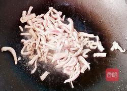 肉炒韭菜梗的做法图解4